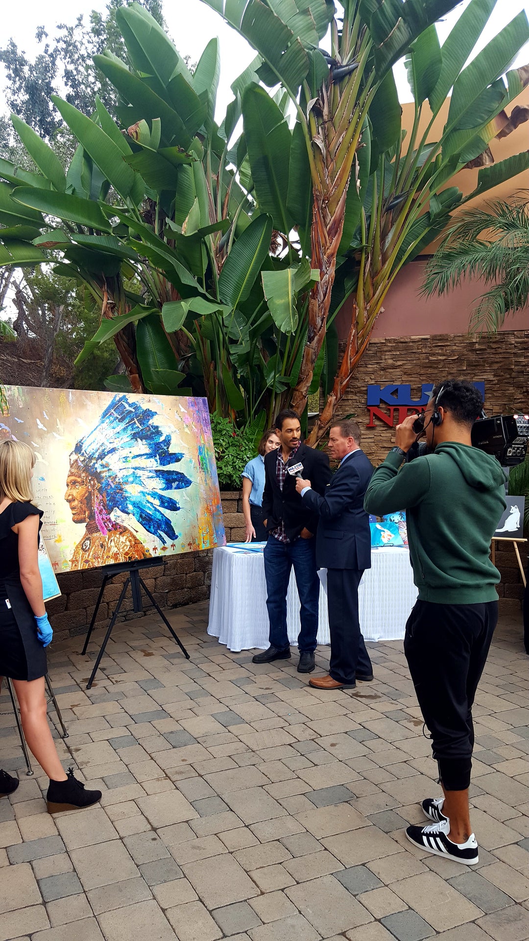 Chief Cheveyo brandon jameson large wall art sales in outdoor farmers art markets and shows